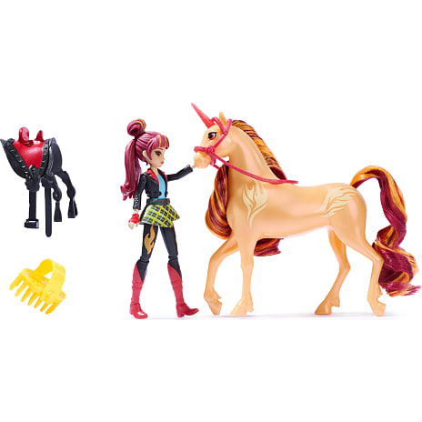 Unicorn academy Valentina & Cinder dukke og hest