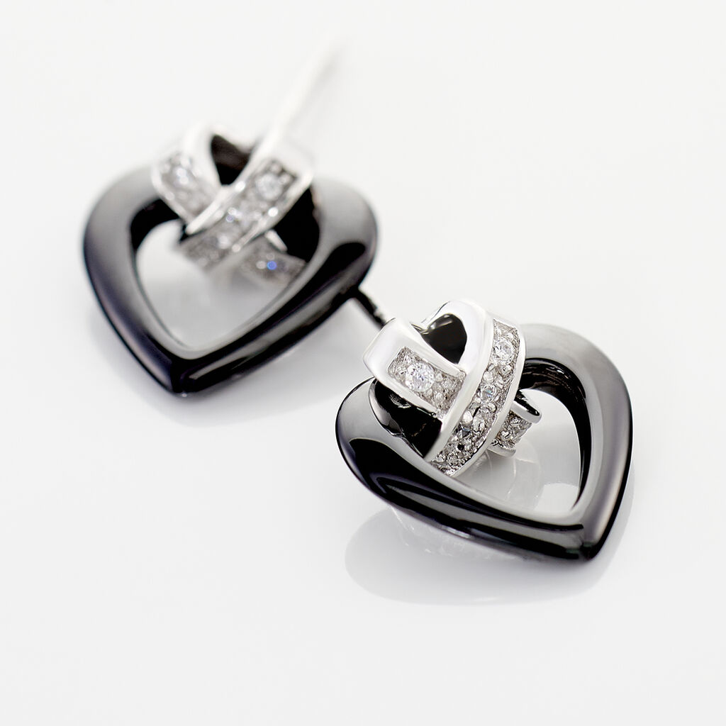 Boucles D'oreilles Puces Nolwen Argent  Céramique Oxyde De Zirconium