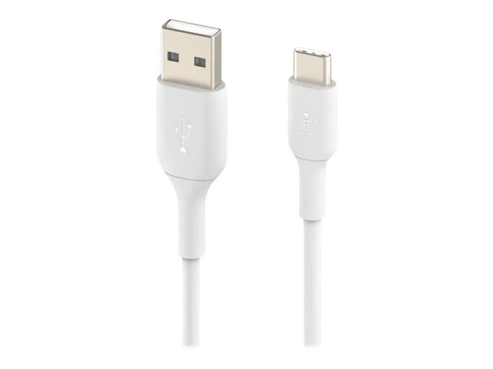 Belkin BoostCharge - USB-kabel - 24 pin USB-C (han) til USB (han) - 3 m - hvid