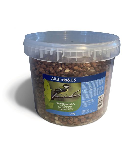 Allbirds&Co Gepelde Pinda's In Emmer - Tuinvogelvoer - 2.5 kg