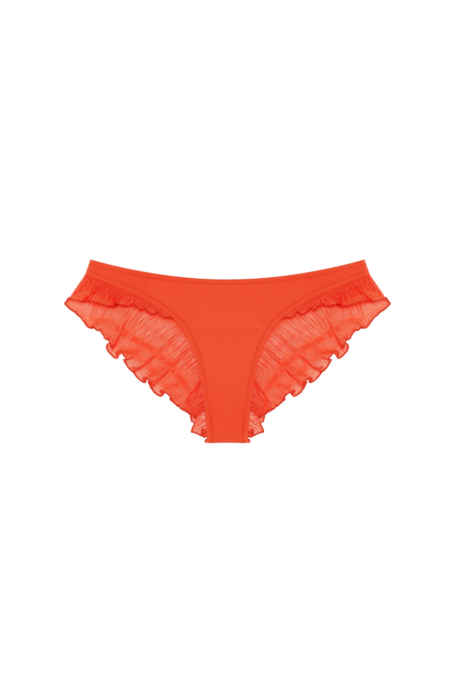 alala Bas de maillot de bain string orange à volant Orange