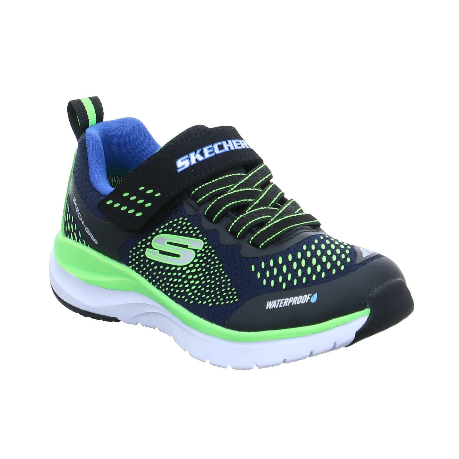 SKECHERS Kleinkinder-Sport -Halbschuh Blau Textil  Sneaker Waterproof