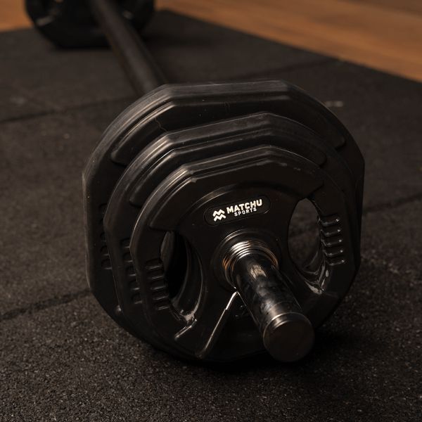 Matchu Sports - Aerobic Langhantel Set I Hantelset mit Langhantelstange 20 KG