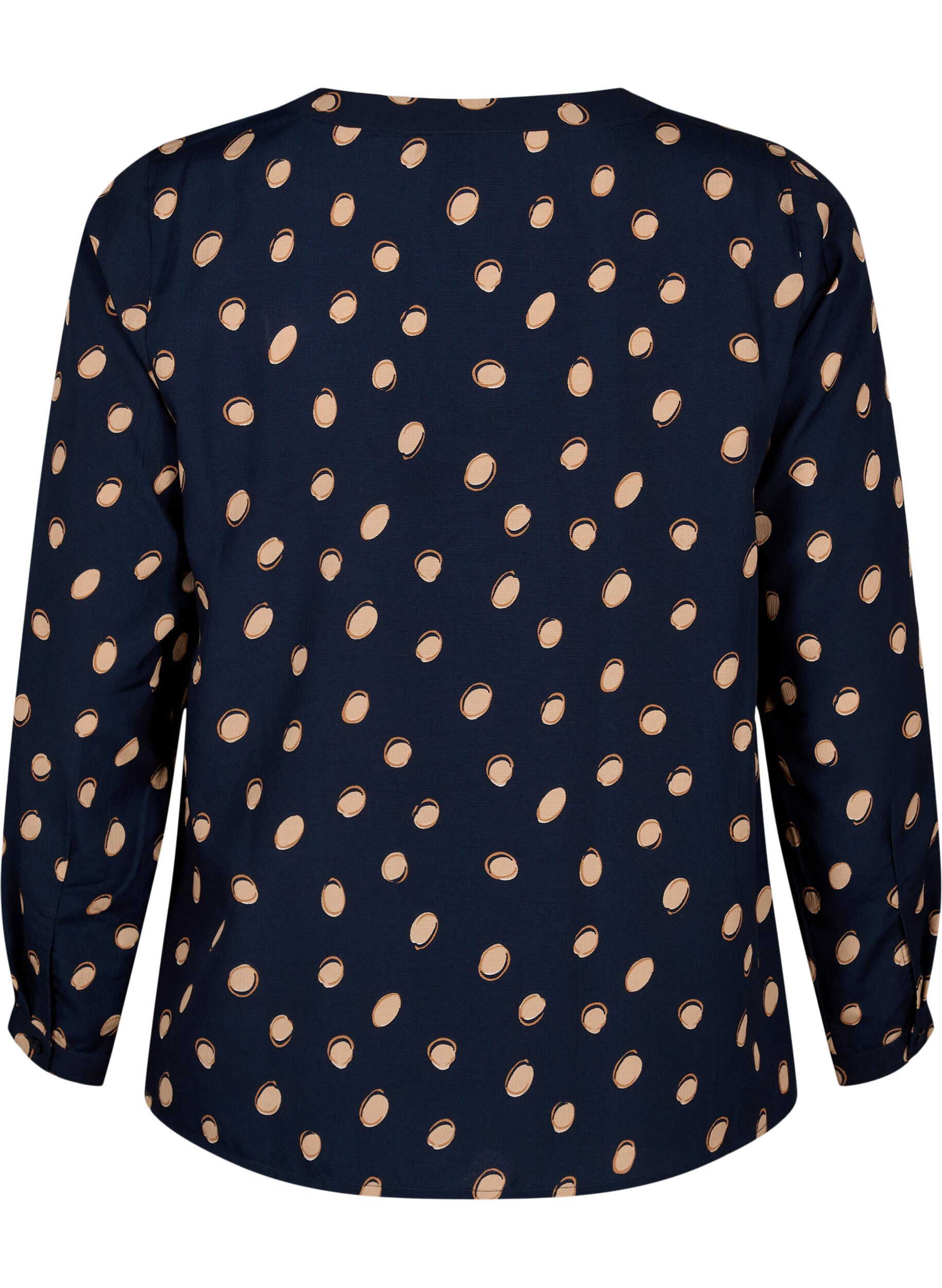 FLASH - Langærmet bluse med print