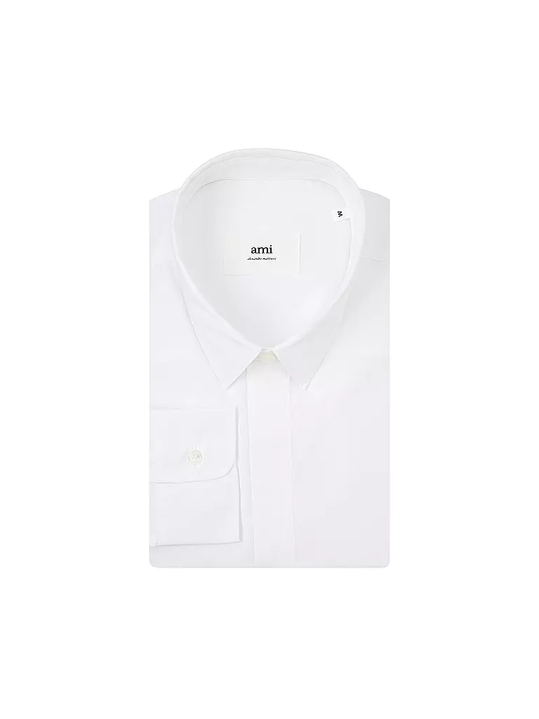 AMI PARIS Hemd Regular Fit weiss