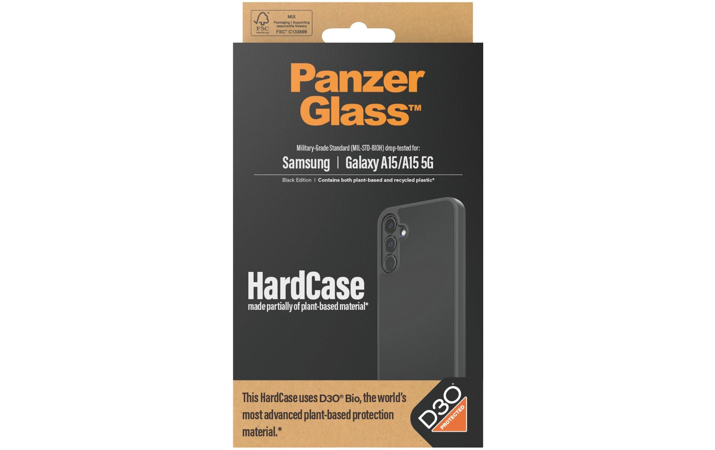 Back Cover HardCase D3O Galaxy A15/Galaxy A15 5G BlackSchutzhülle für das Samsung Galaxy A15/Galaxy A15 5G