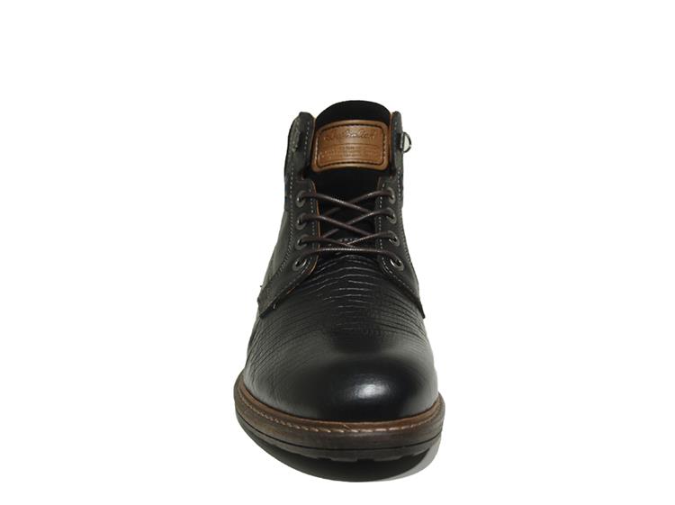 Australian Footwear Rick Leather Black-TAN