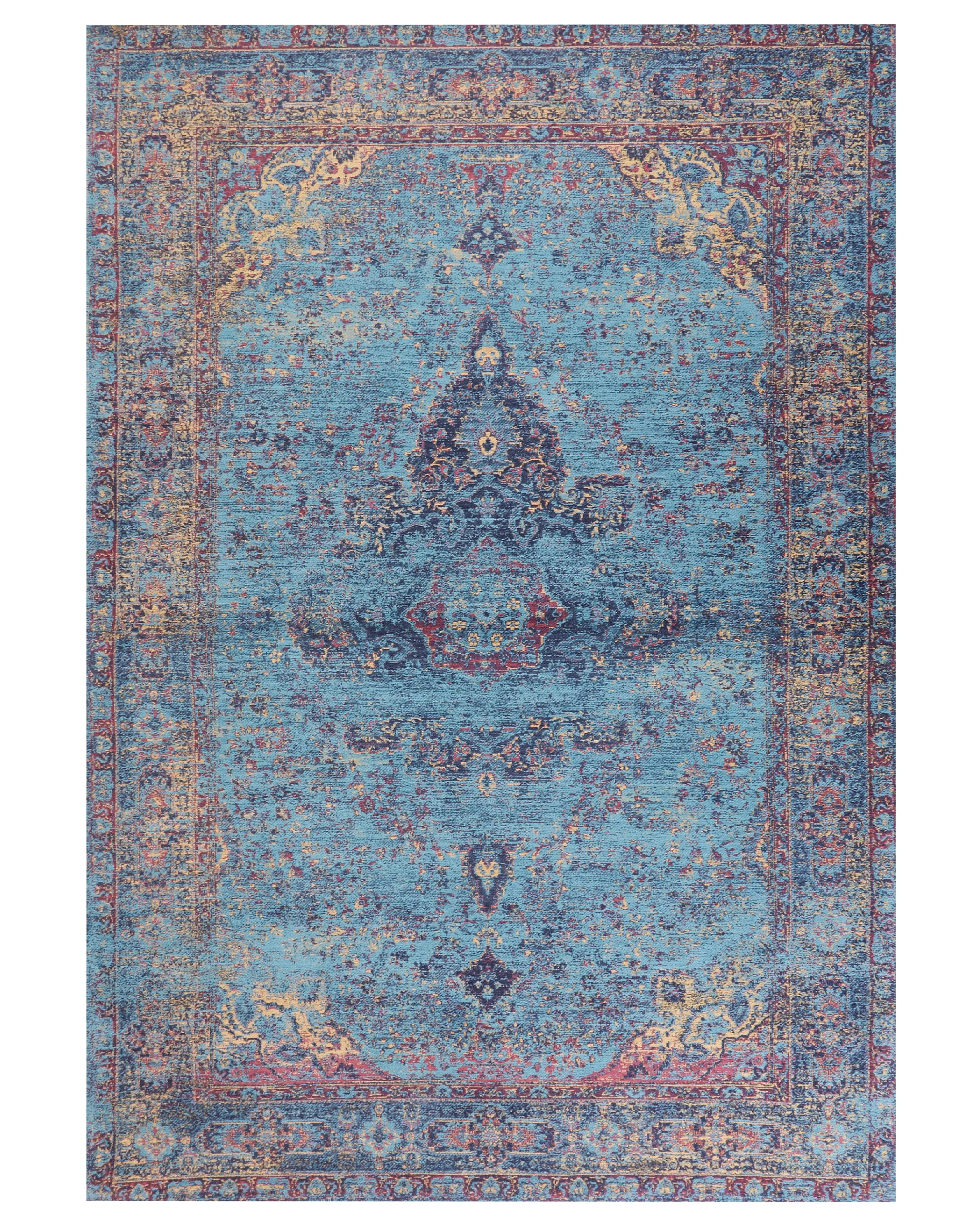 Vloerkleed KANSU Blauw 160 x 230 cm Katoen