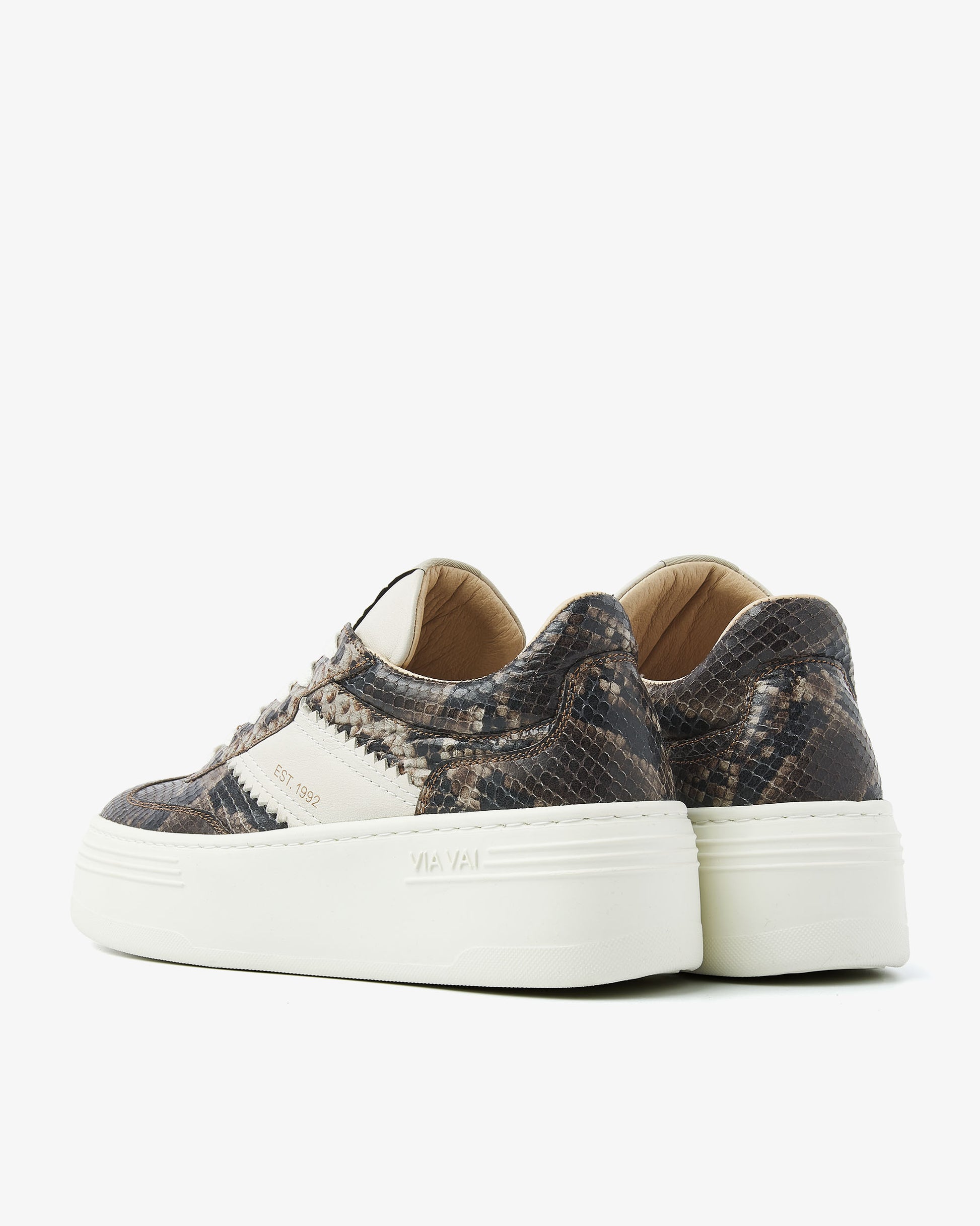 VIA VAI slangenprint dames sneakers Isa Romi