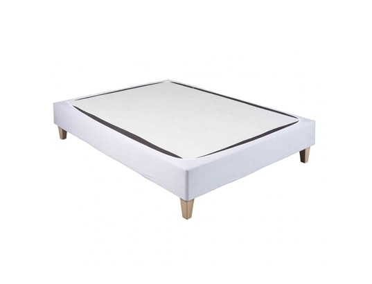 TERRE DE NUIT - Cache sommier Cache-sommier coton jersey blanc 180x190