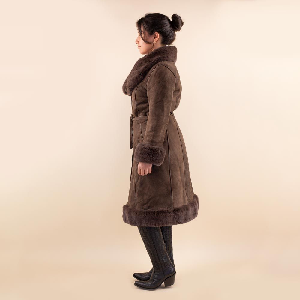 Afghan coat Rana donkerbruin
