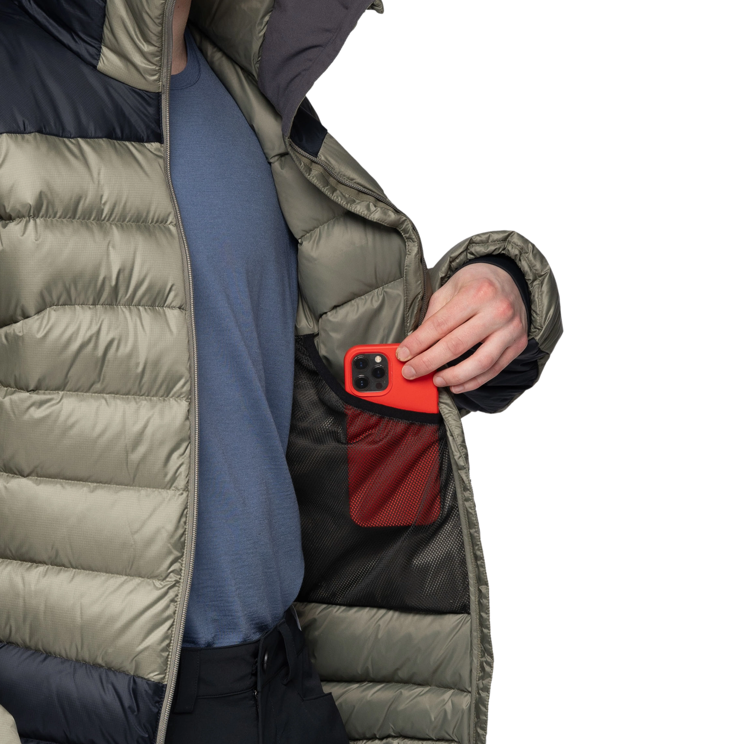 Vaagaa Allround Down Jacket Men Green Mud / Black