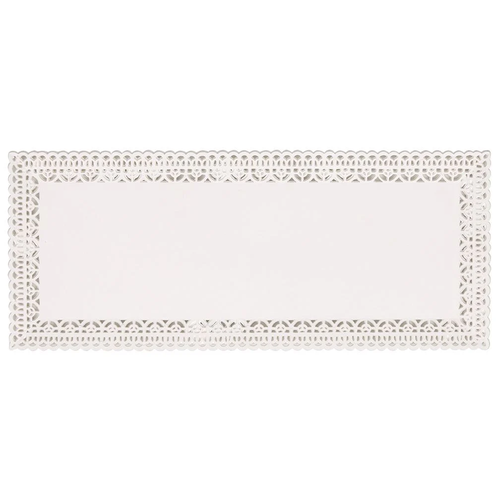 Plateau de présentation rectangulaire blanc 32 x13 cm