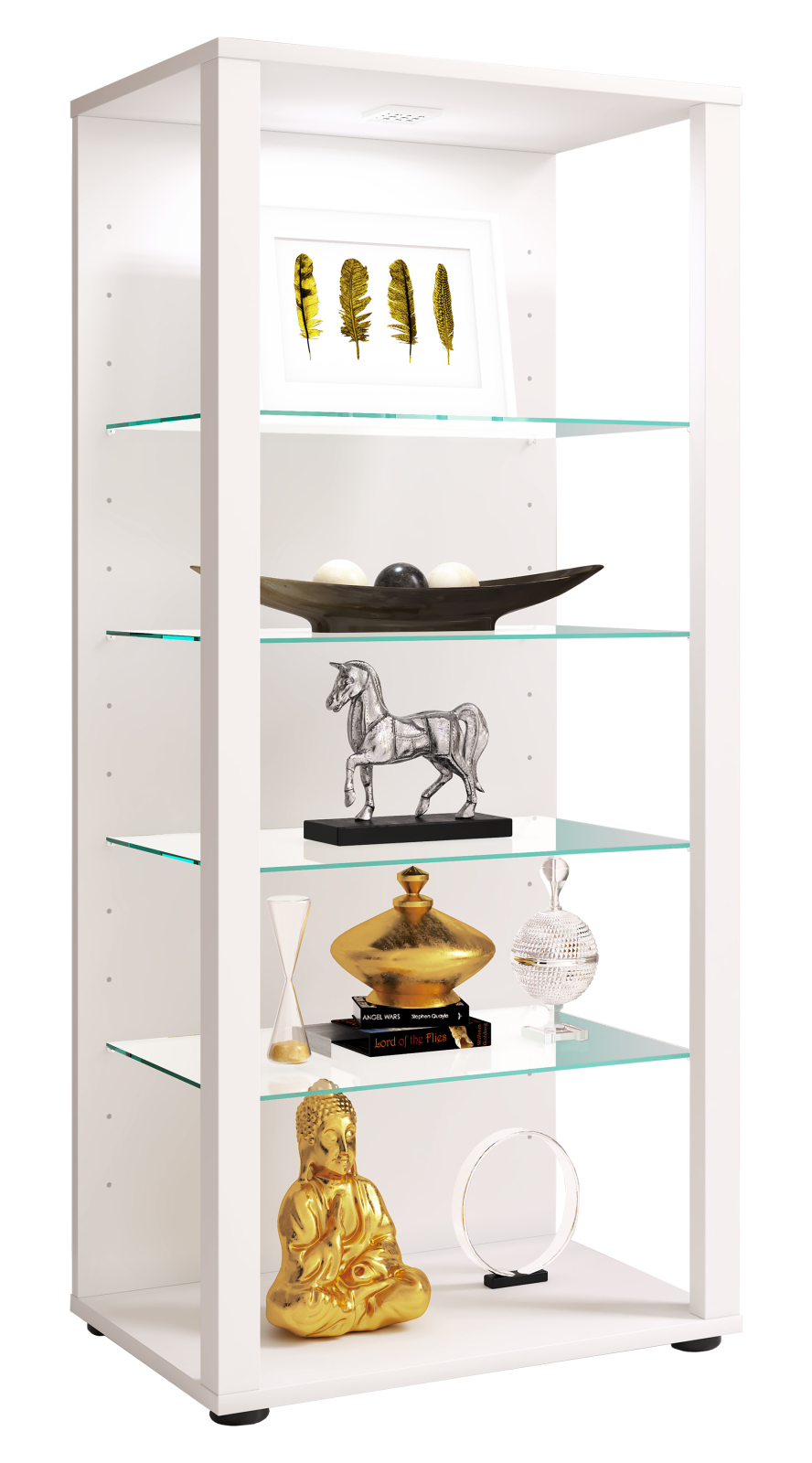 Vitrine GLASOL III - weiß - 52x115 cm