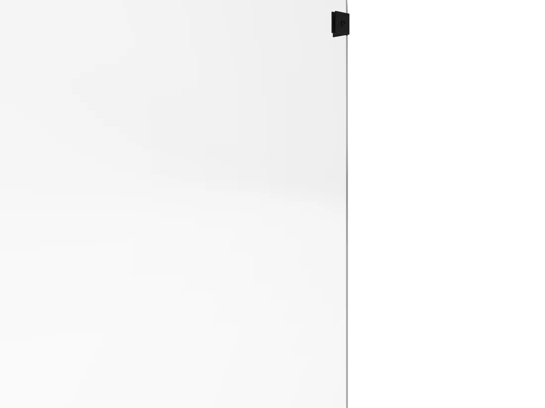 Pare baignoire réversible aux angles arrondis style industriel - 80x140 cm - TIMOUR