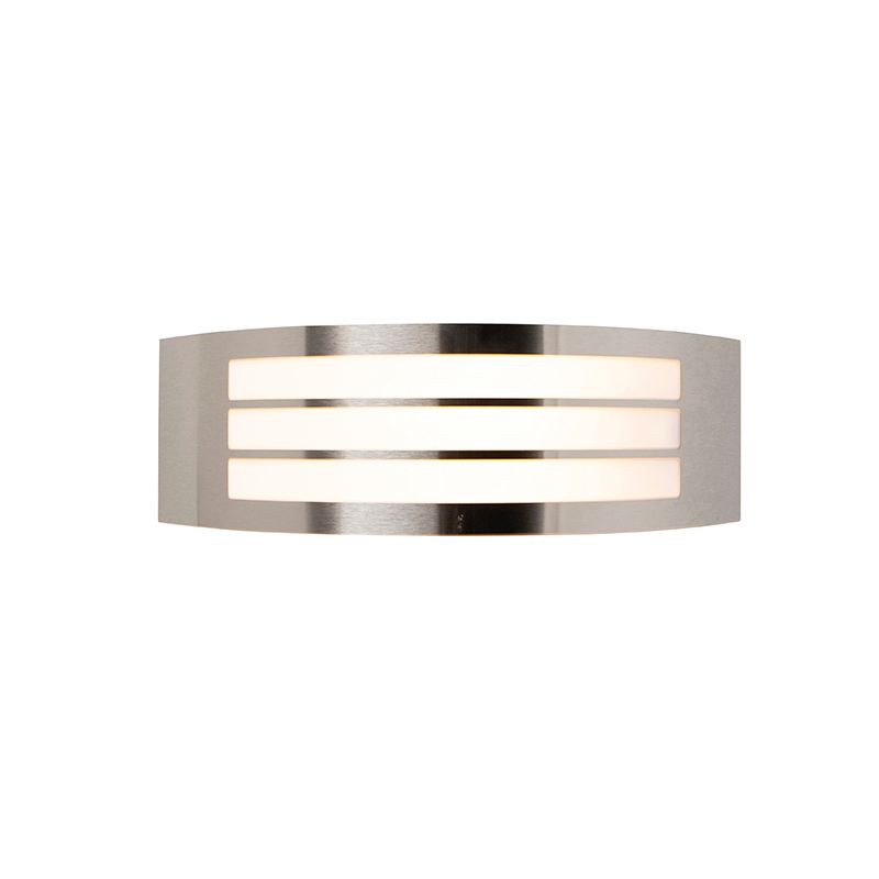 Moderne wandlamp staal RVS IP44 - Sapphire Deluxe