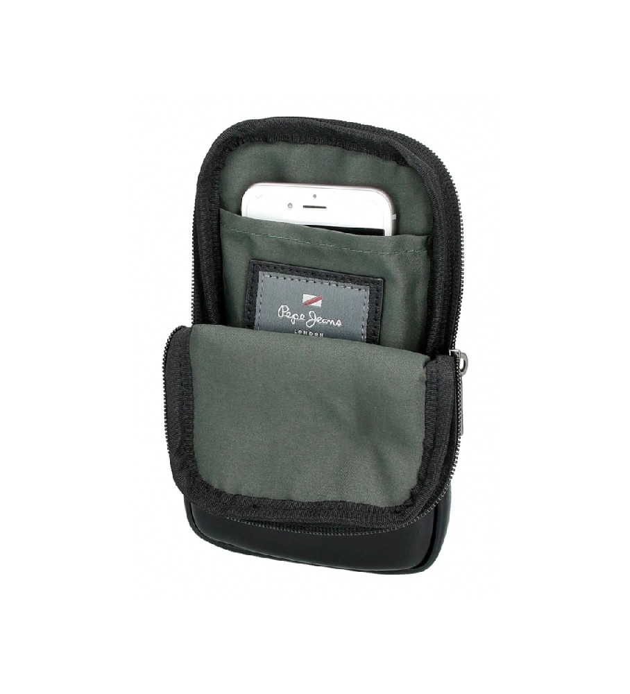 Bolsa de ombro para celular Pepe Jeans Sander preta
