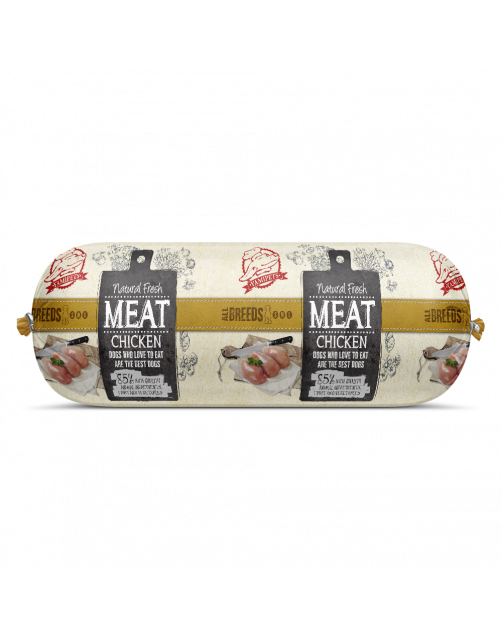 Natural Fresh Meat All Breeds Dog Worst Kip - Hondenvoer