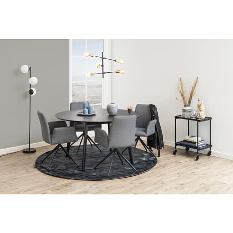 Roxby rundt spisebord - sort