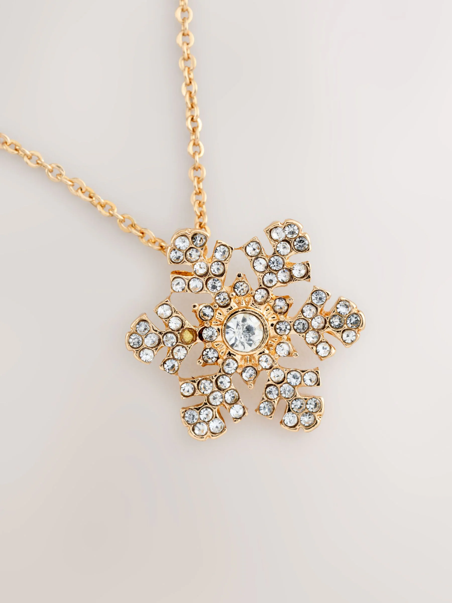 Goudkleurig - Christmas Snowflake Necklace