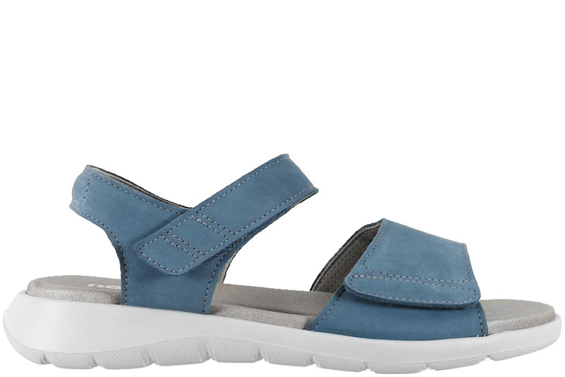 NEW FEET SANDAL I BLÅ NUBUCK
