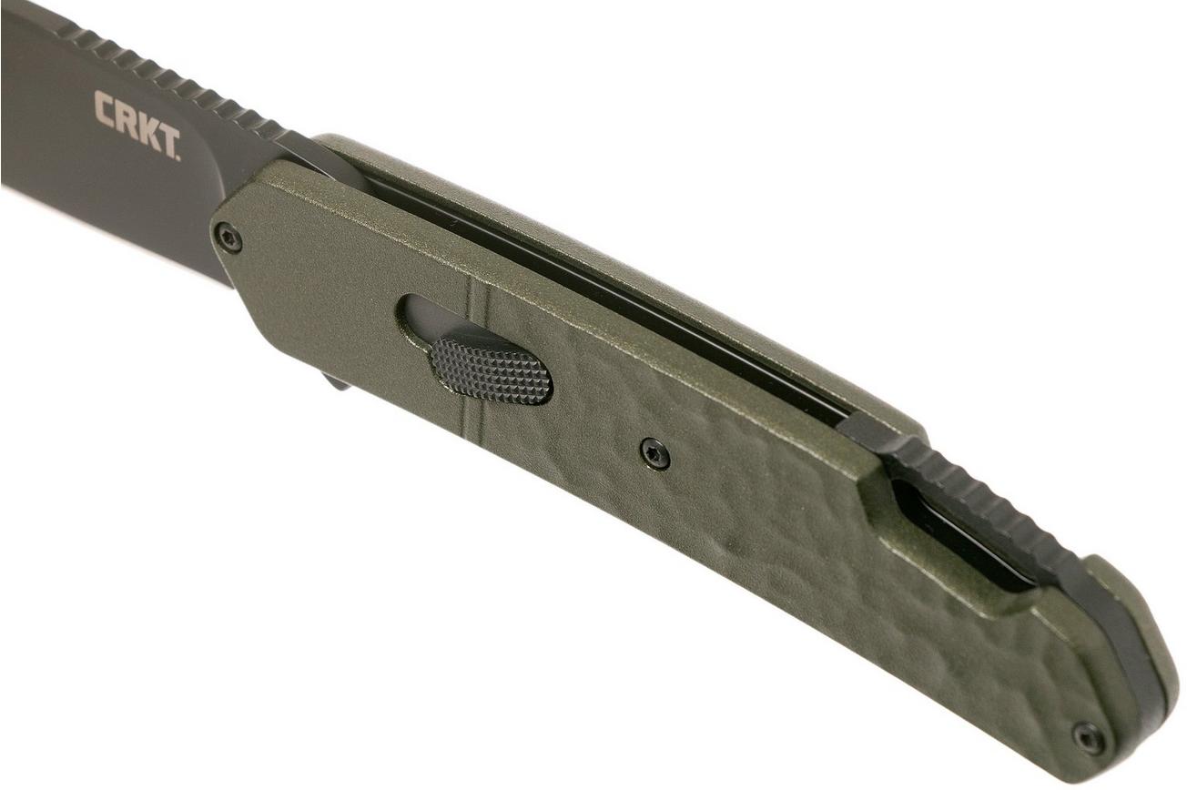 CRKT Bona Fide K542GKP OD Green zakmes, Ken Onion design