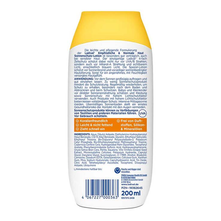 Ladival empfindliche & normale Haut Lotion LSF 50 +, 2x200 ml