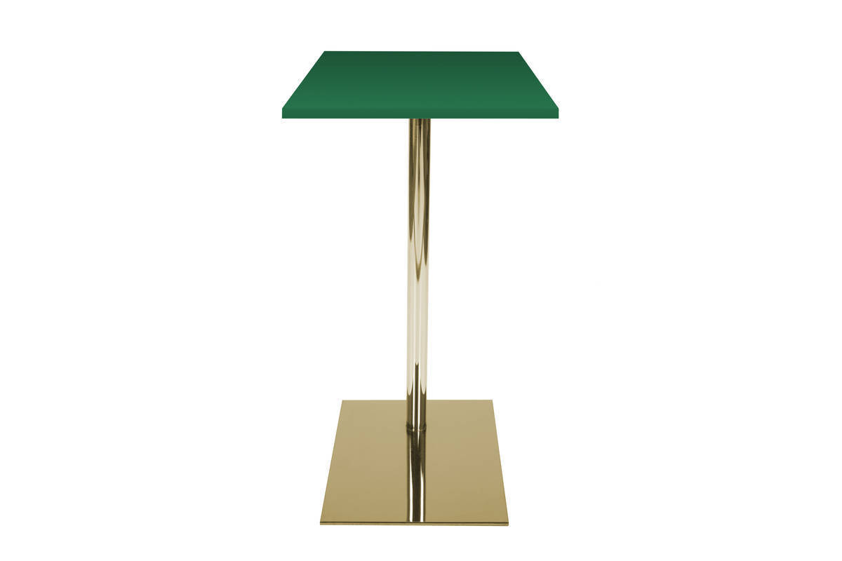 Beistelltisch LUCY 210 - grün-goldfarben - Edelstahl