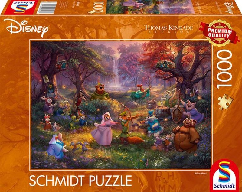 Thomas Kinkade Studios - Disney Robin Hood - Puzzel - 1000 Stukken