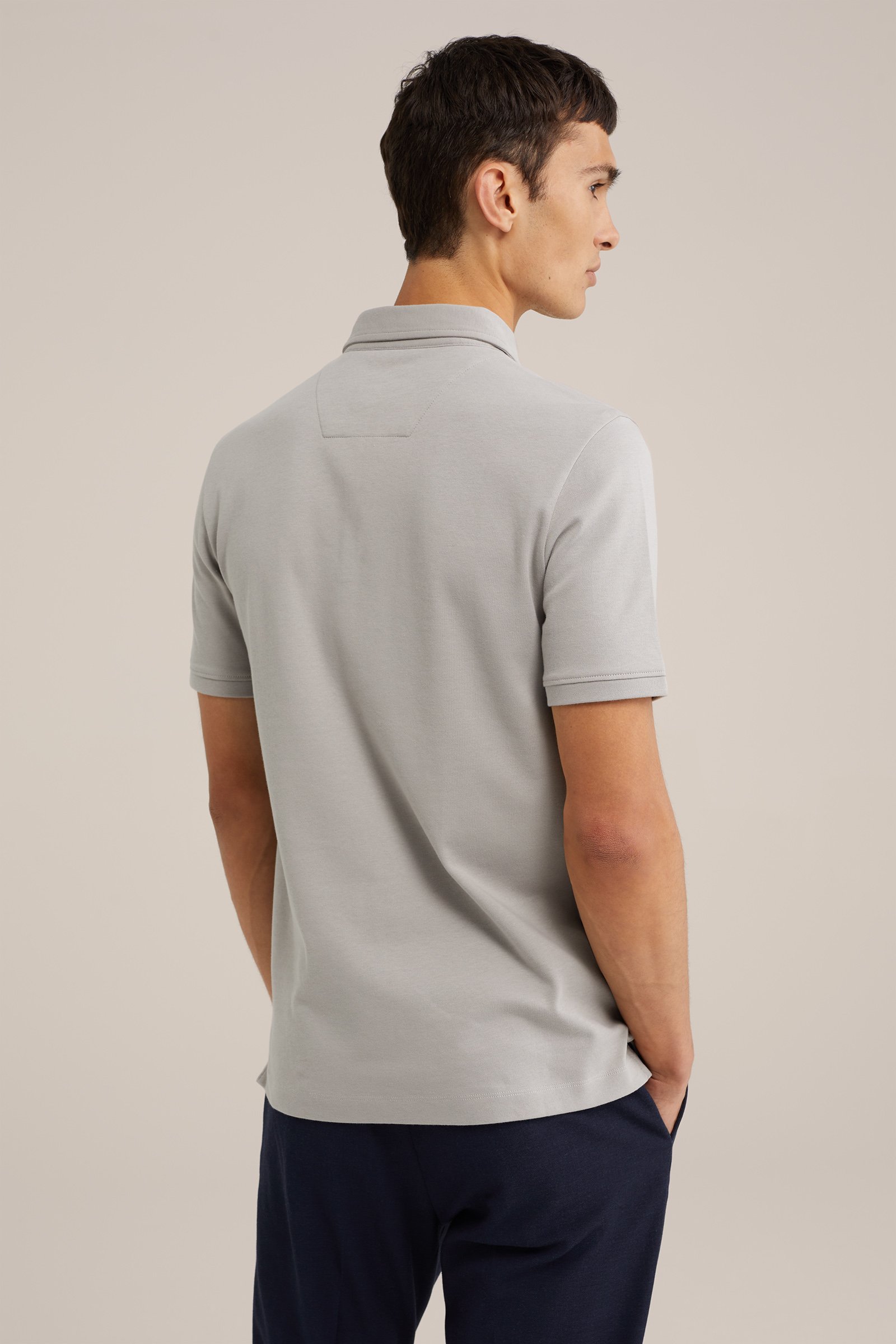 ultra soft polo WE Fashion Lichtgrijs