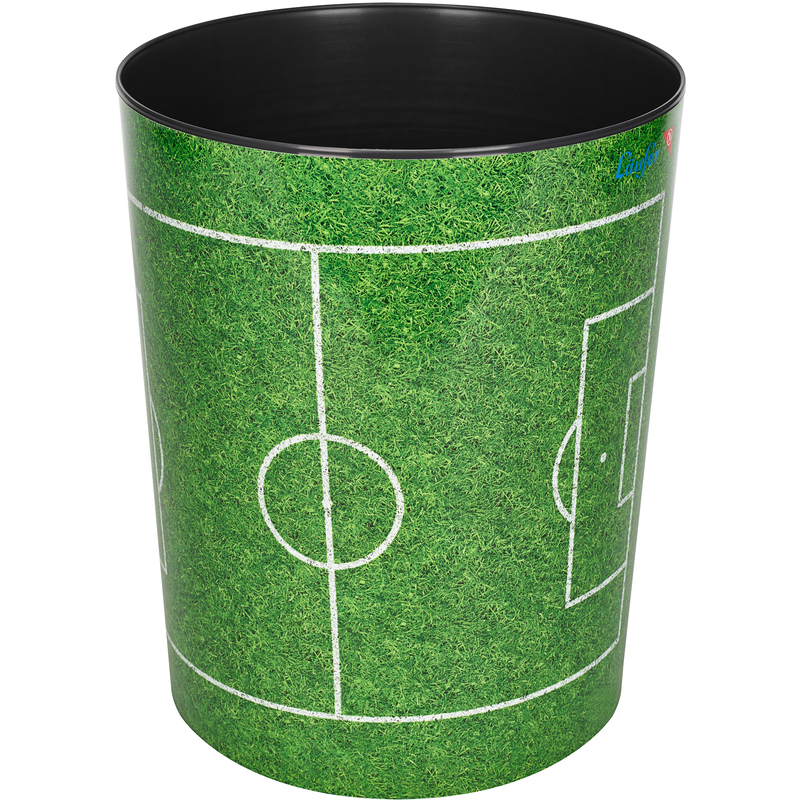 Läufer Papierkorb Fussballfeld