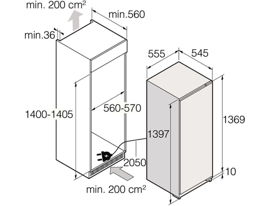 ASKO - Congélateur encastrable armoire FN31442EI
