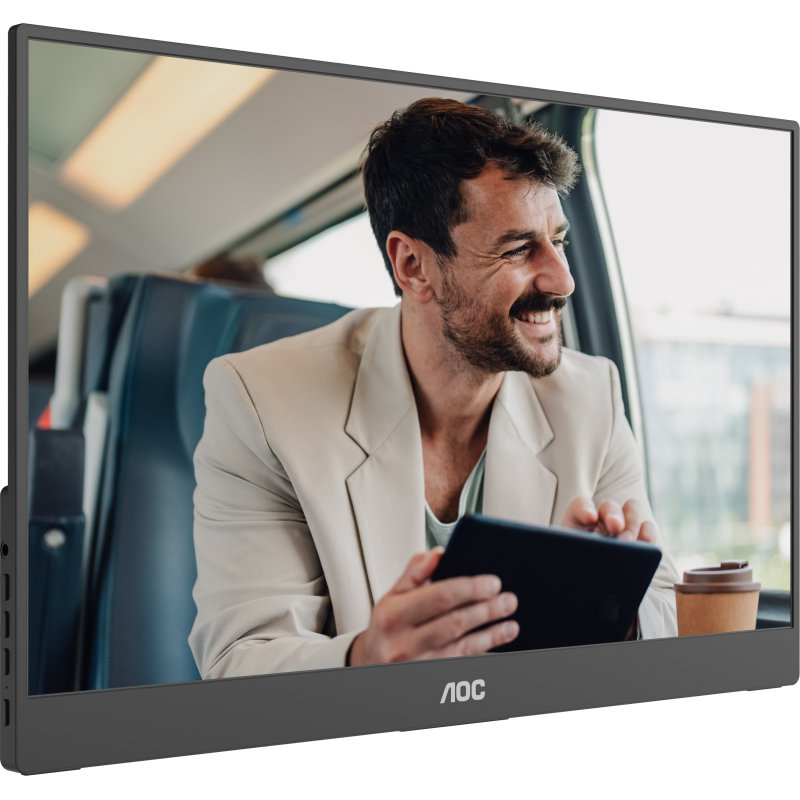 AOC 16T20E2 téléviseur et moniteur portables Moniteur portable Noir 39,6 cm (15.6