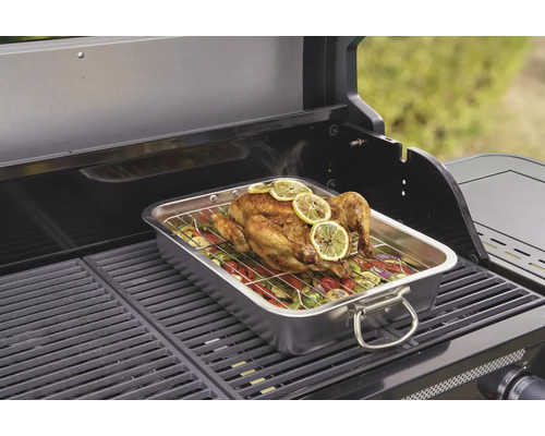 Tenneker RVS grillplaat met rooster S