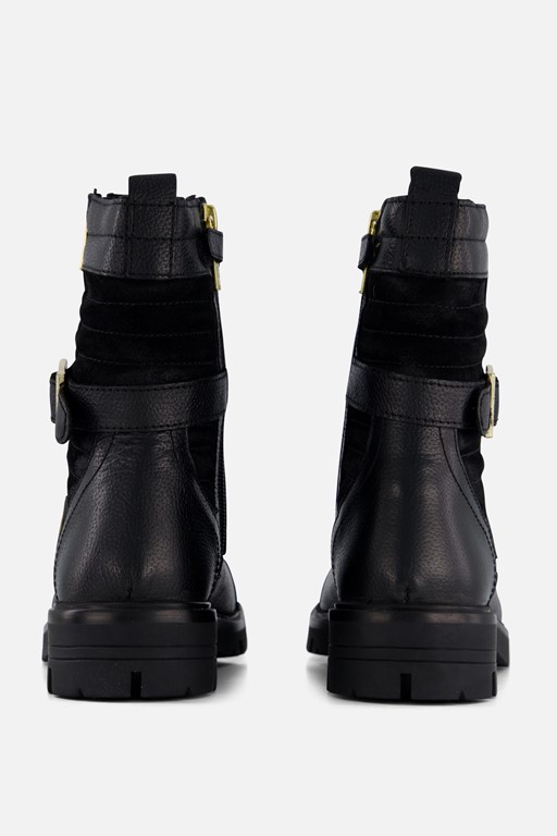 Vingino Britt Bikerboots zwart Leer
