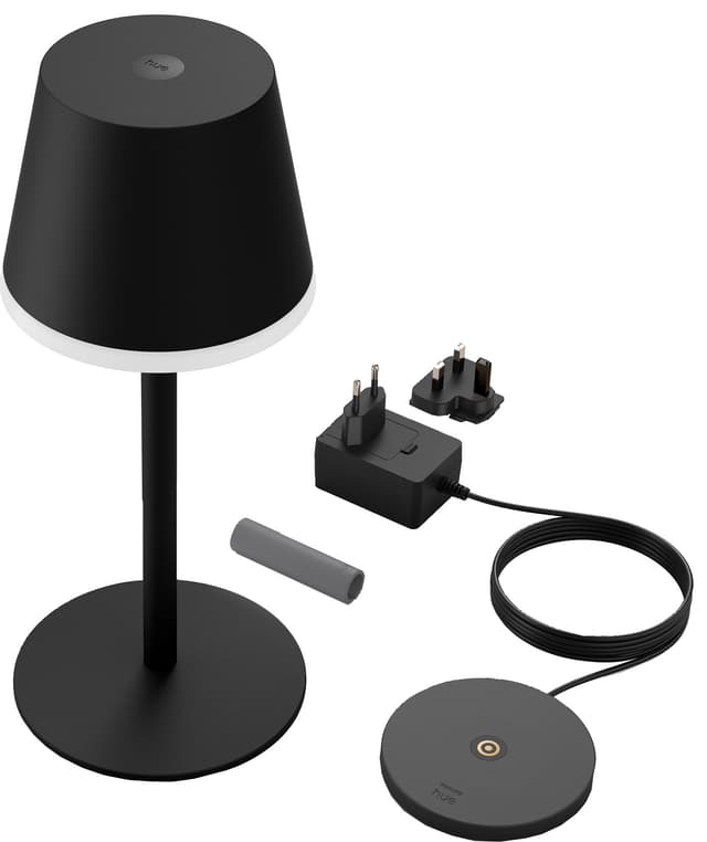 Philips Hue Go bærbar bordlampe (sort)