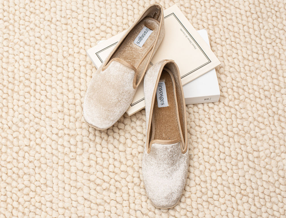 Slippers beige-Note élégante