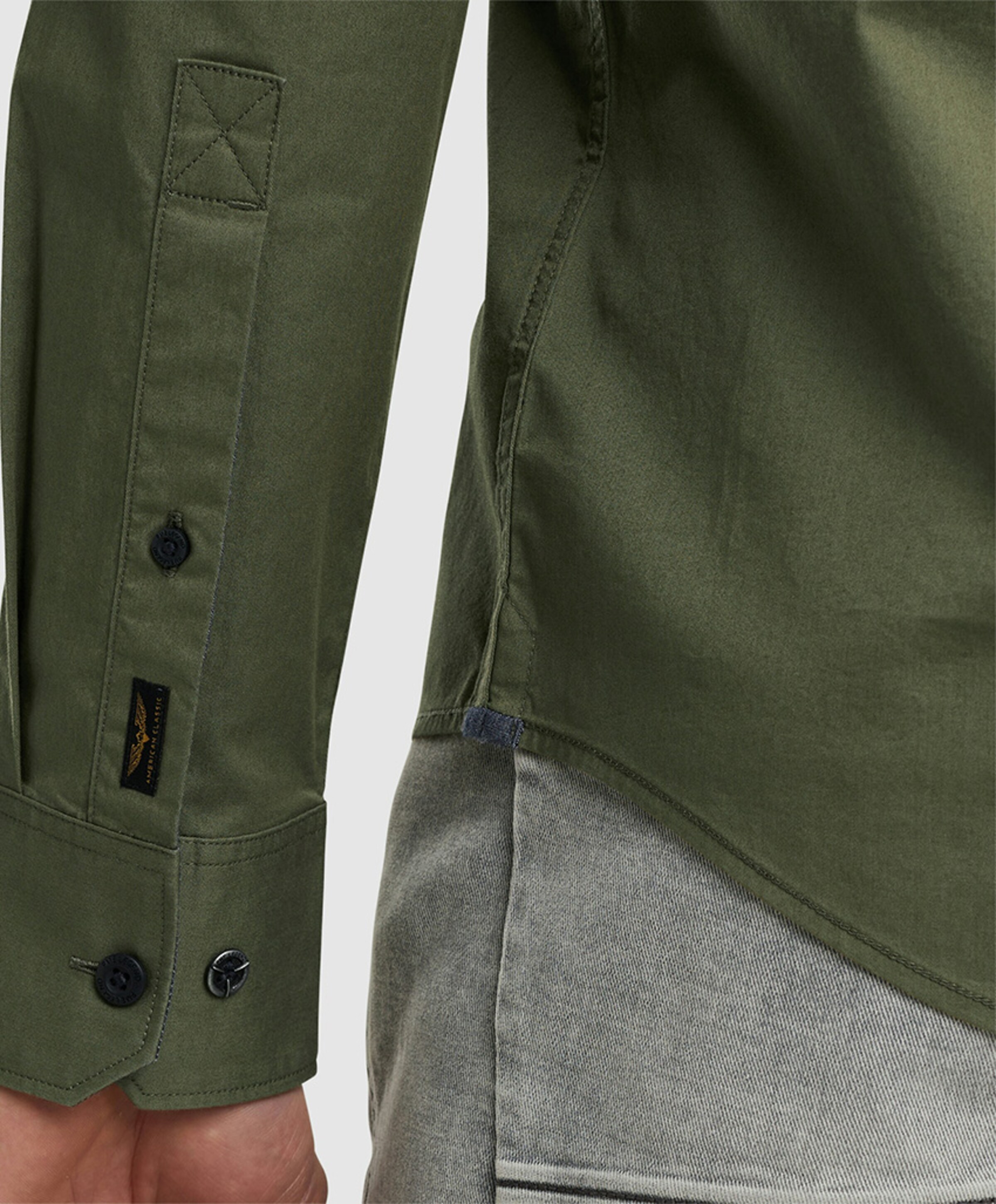 PME Legend Heren overhemd lange mouw groen