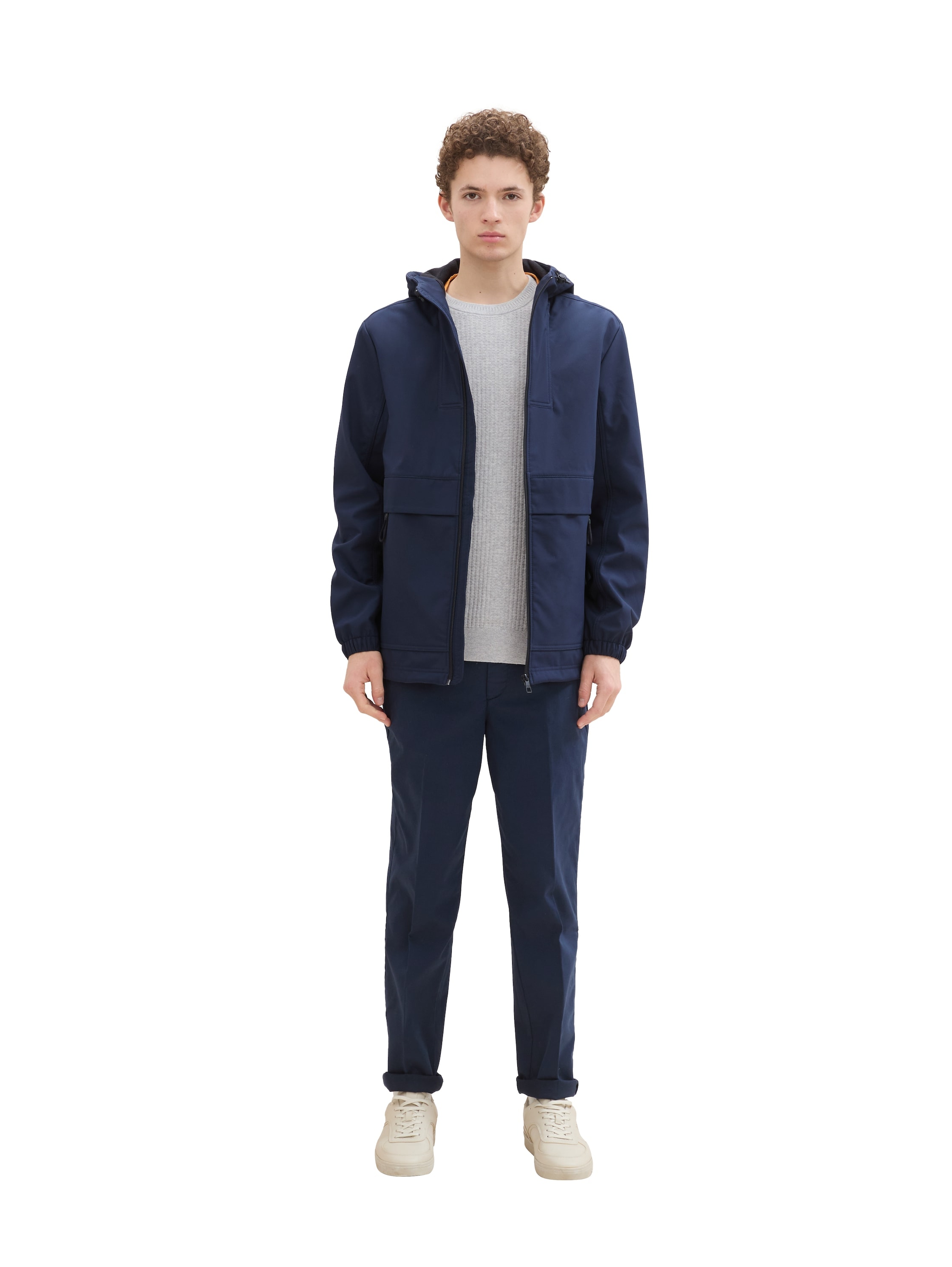 TOM TAILOR Denim Softshelljacke mit Kapuze mit Kapuze