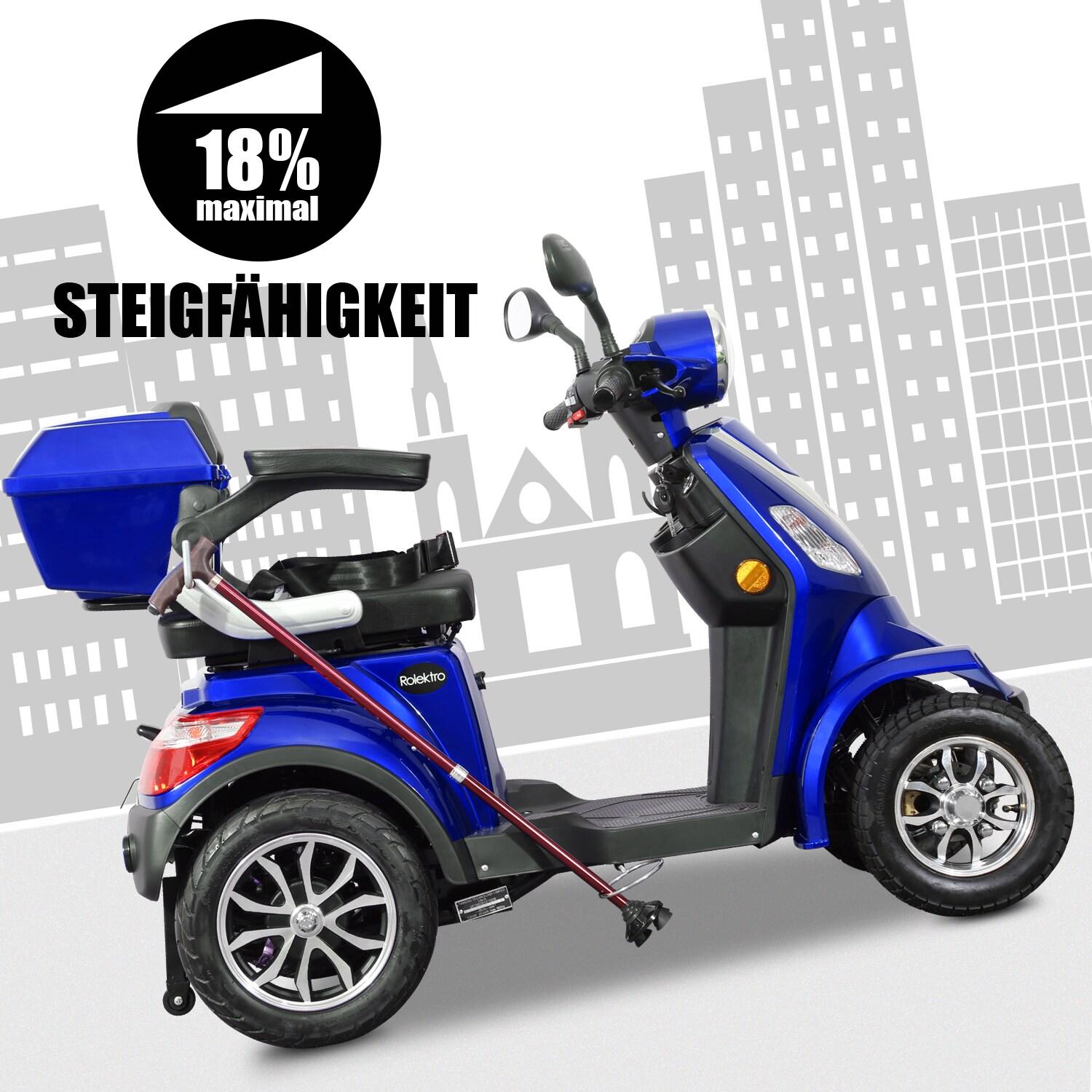 Rolektro E-Quad 25, Blau, 1000 Watt