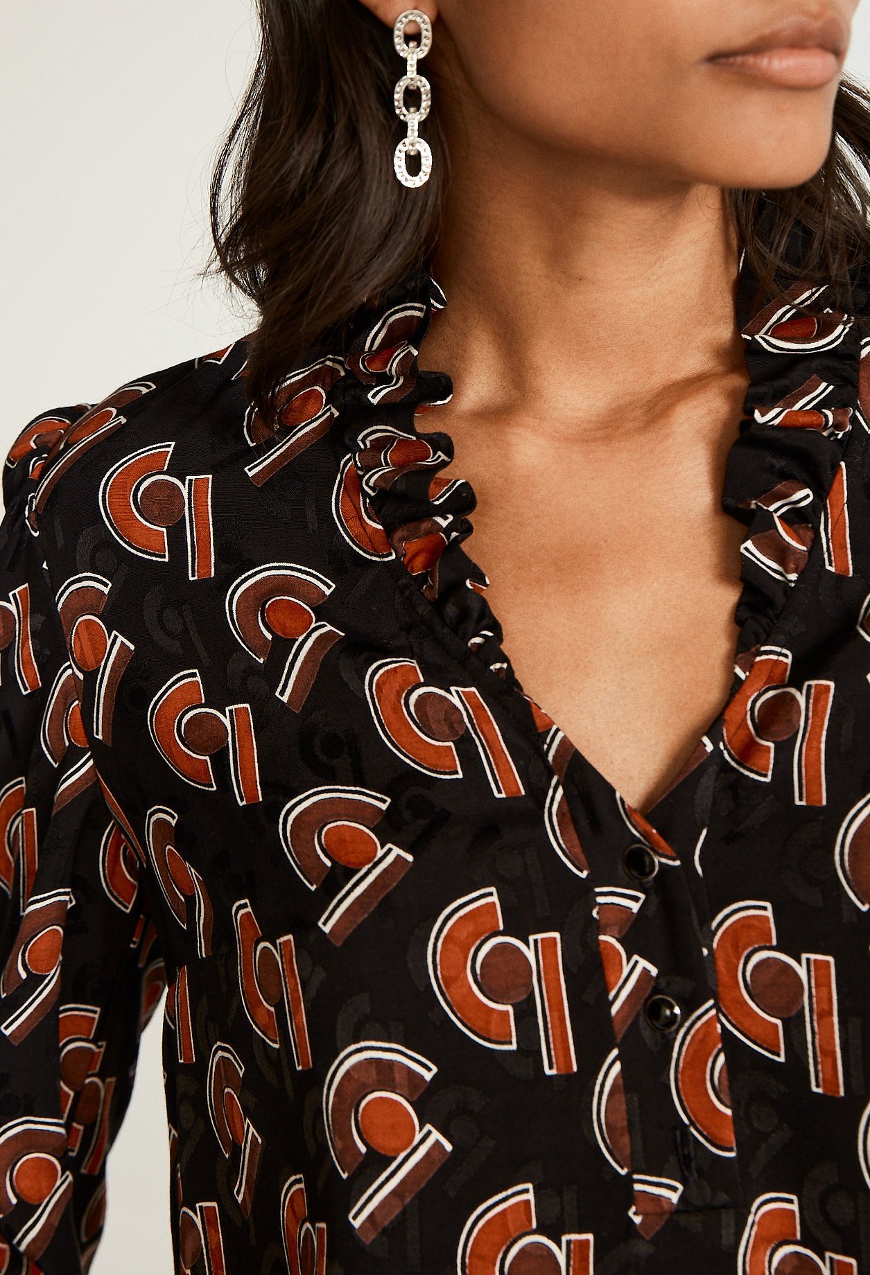 Robe fluide imprimee