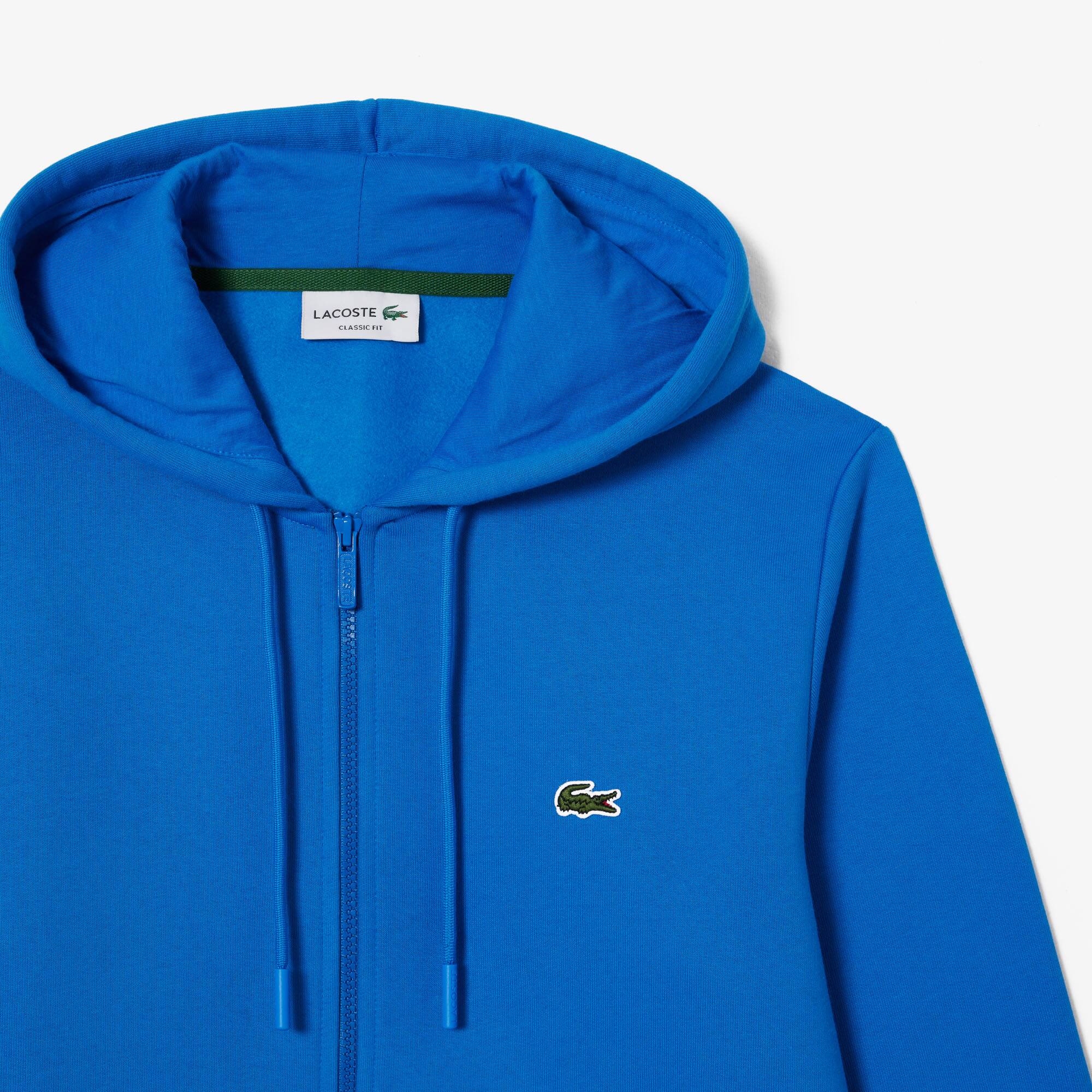 HERREN LACOSTE SWEAT-JACKE MIT KÄNGURUTASCHE AUS FLEECE Sweatshirts - Blau - Lacoste - Herren