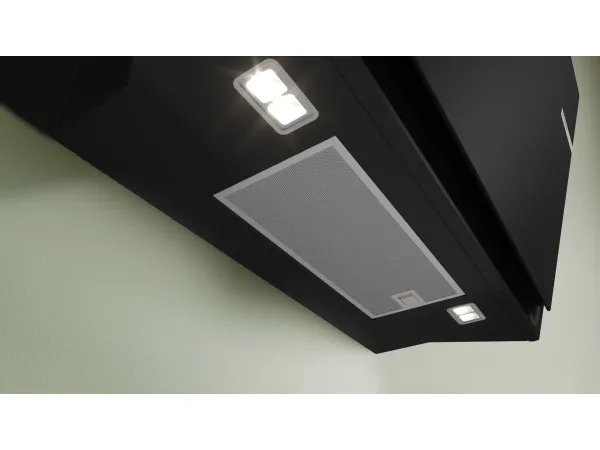Bosch Serie | 6 DWK81AN60 - Hætte - skorsten vinklet - bredde: 79 cm - dybde: 43.3 cm - udtrækning og recirkulation (-) - sort