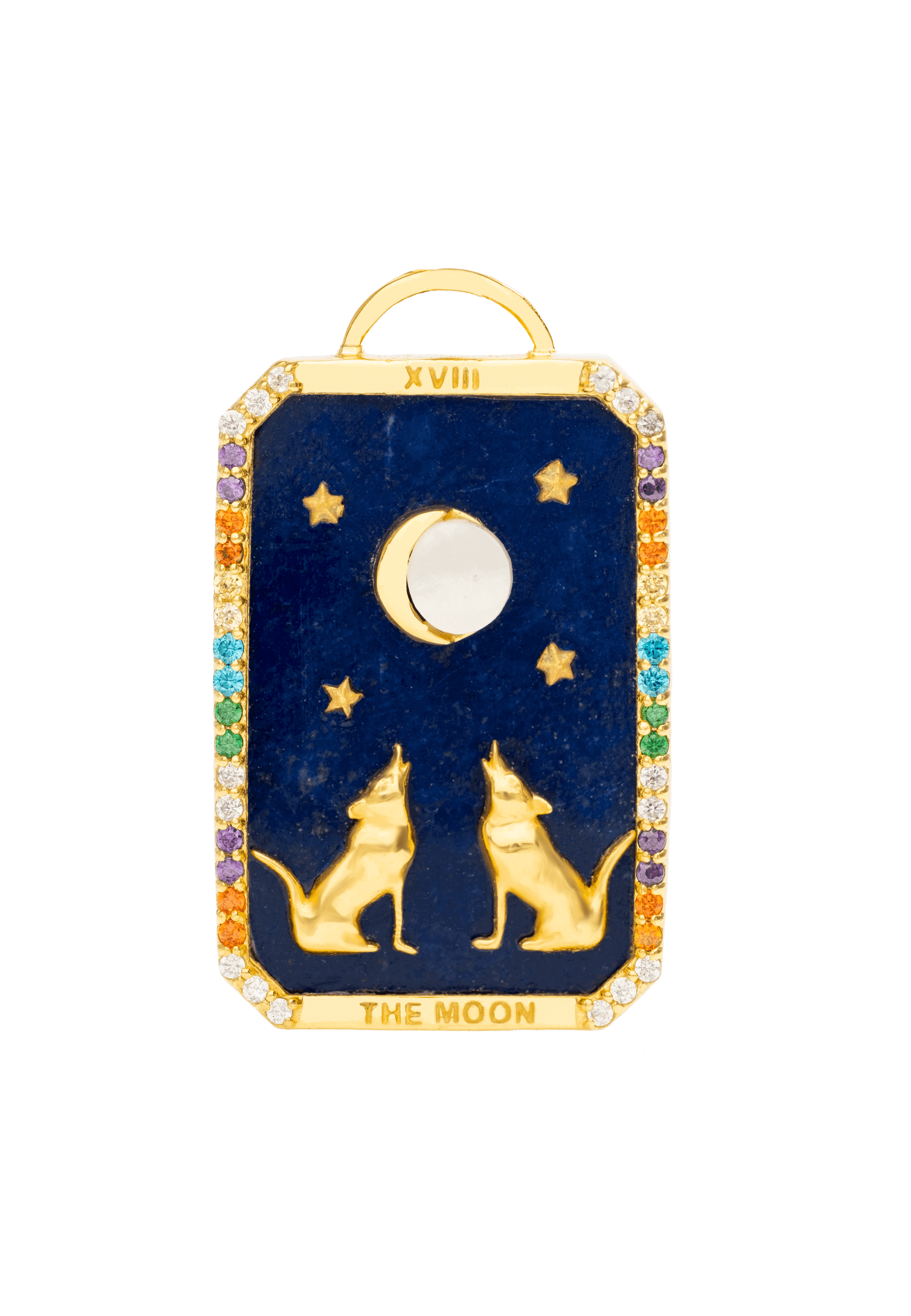 THE EMPRESS - Collier carte de tarot | Bleu