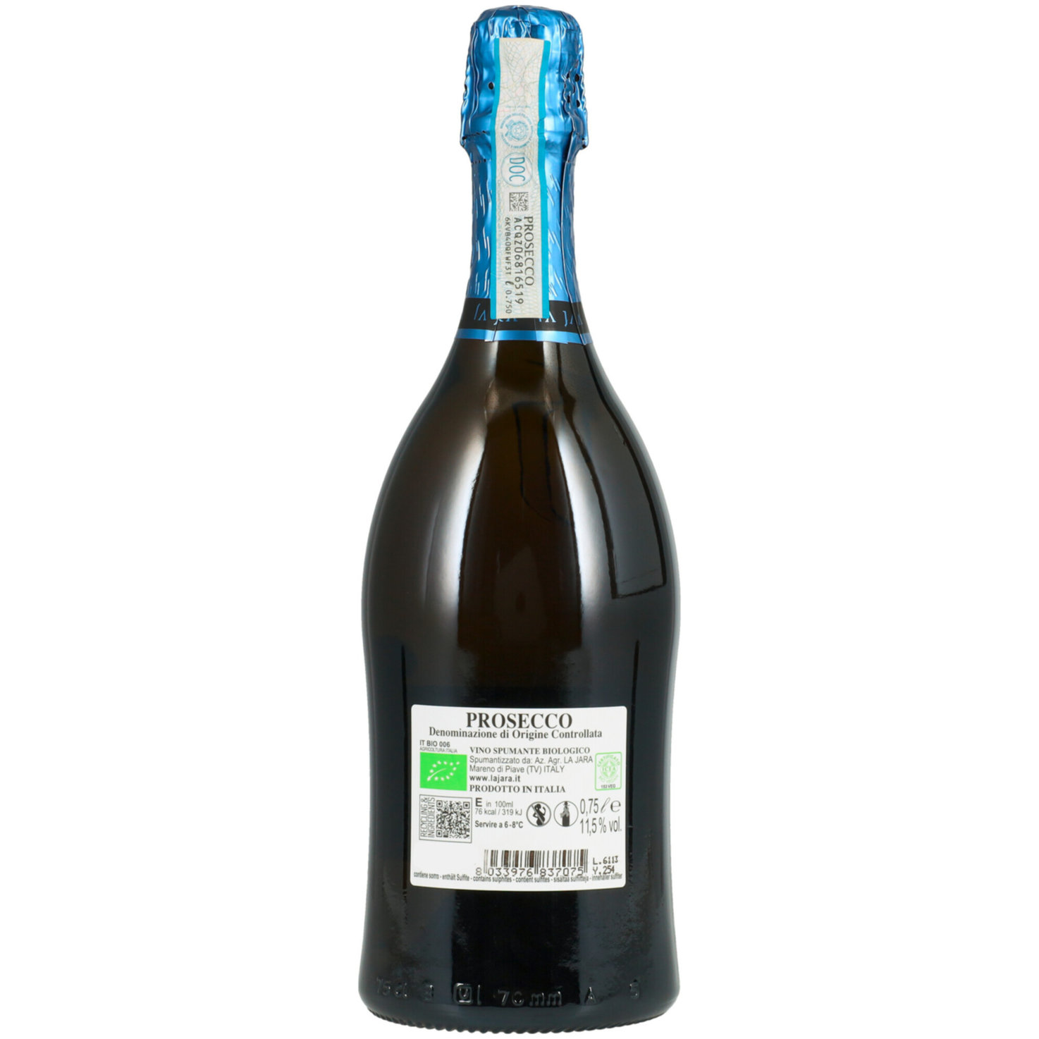 Spumante Bianco Zero Dosage Extra Brut La Jara -75cl