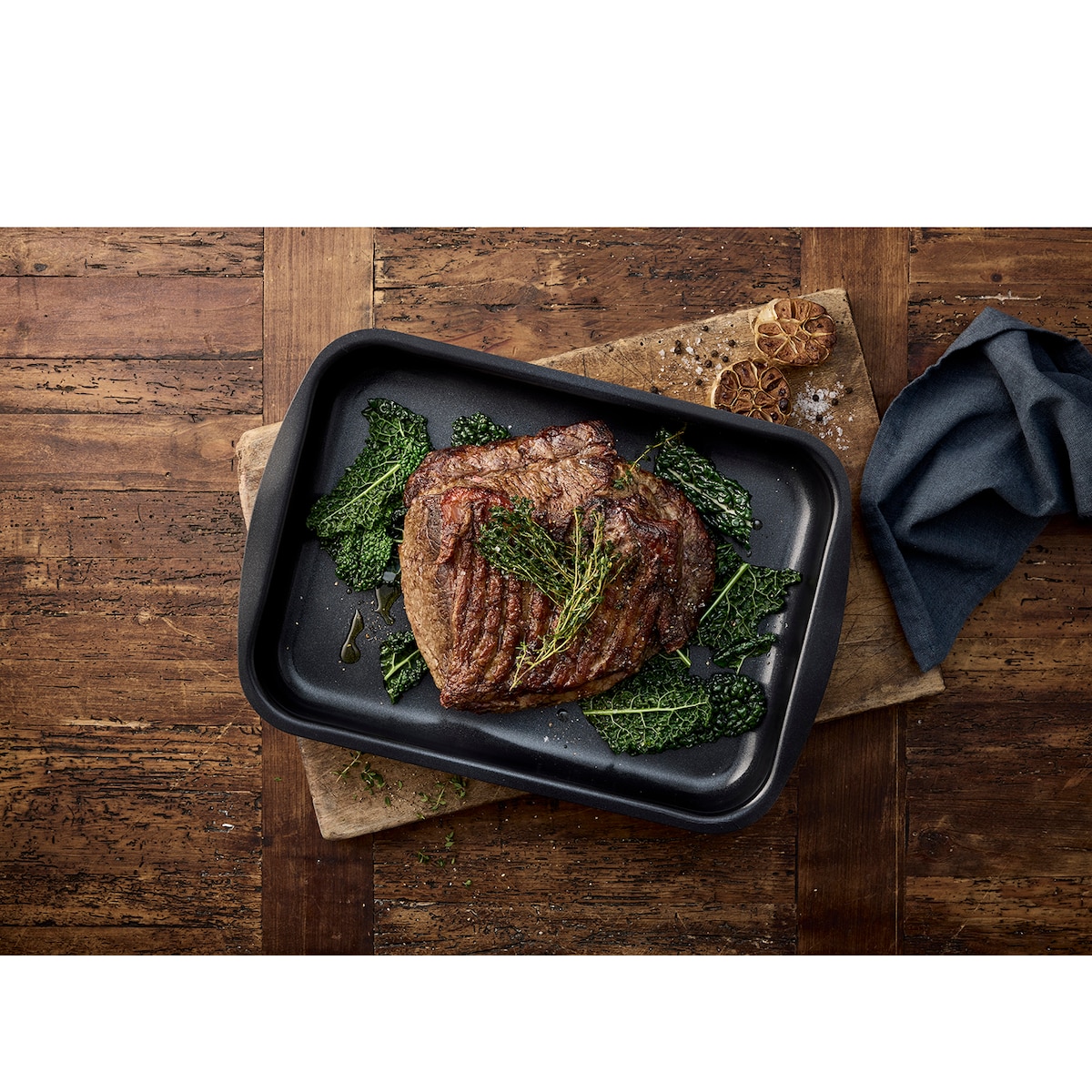 Funktion Ceramica Roasting dish 25 x 35 x 6 cm Black