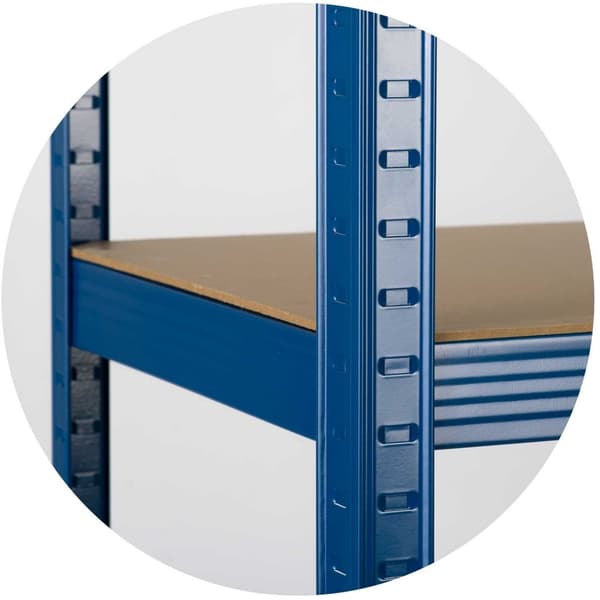 Robust metallhylle for oppbevaring, 150 x 75 x 30 cm - Humberg 4842