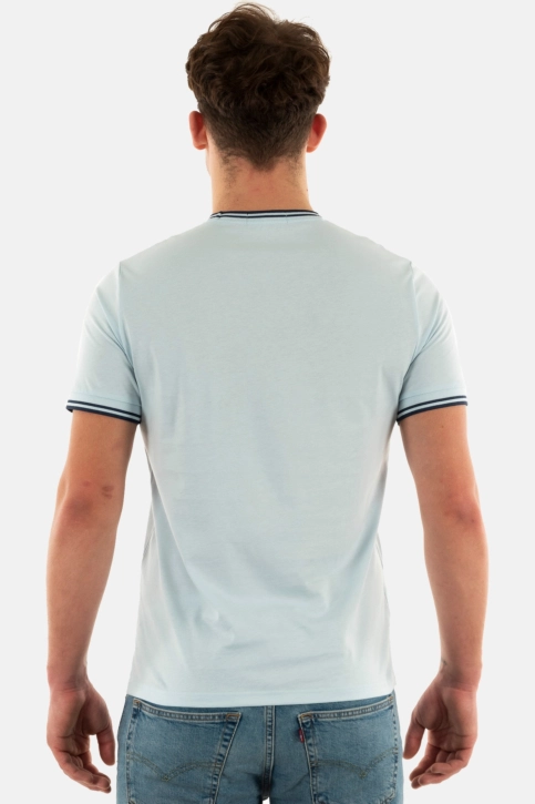 Tee shirt fred perry m1588 v08 lgice/mdnghblue