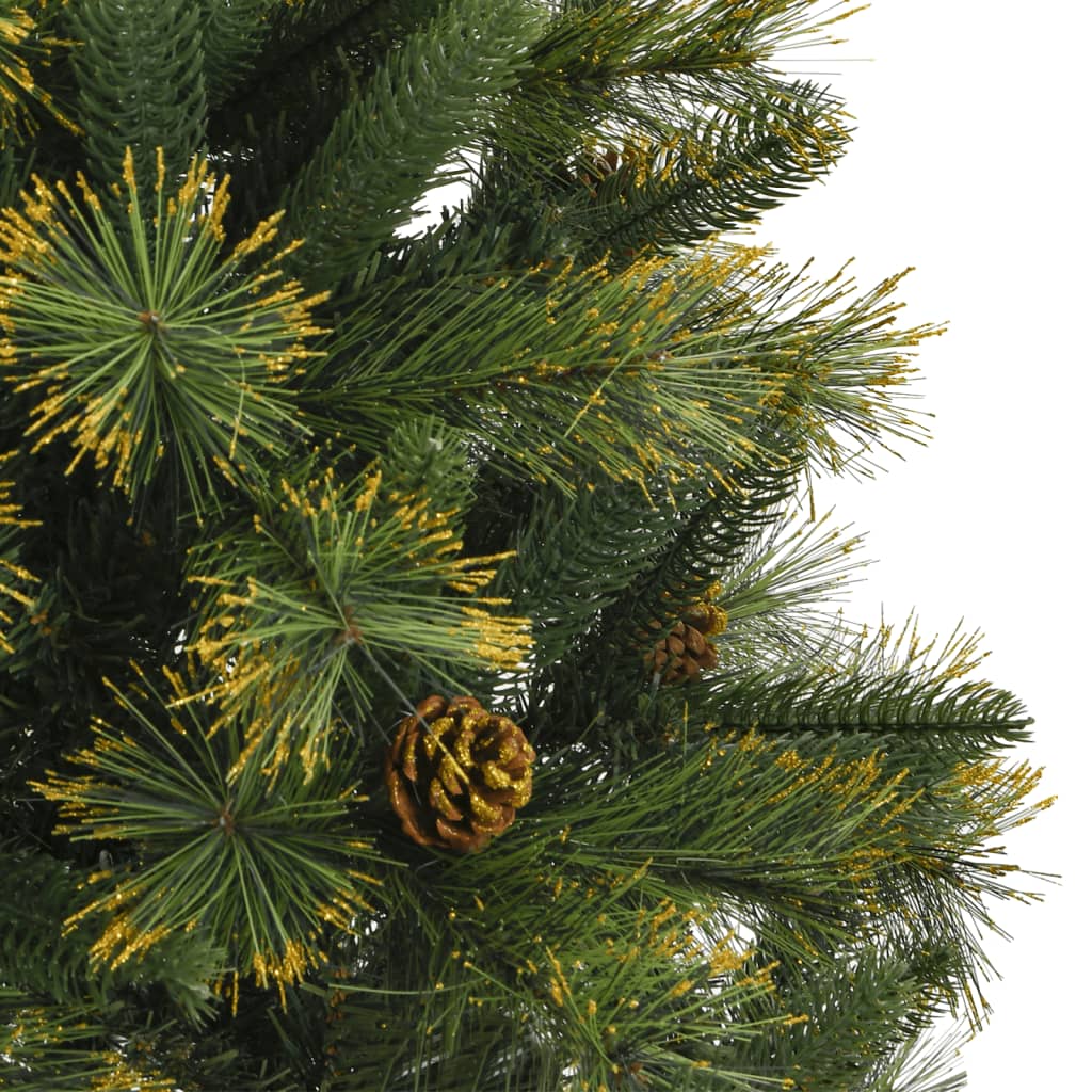 Kunstkerstboom, opvouwbaar, met dennenappels, 120 cm
