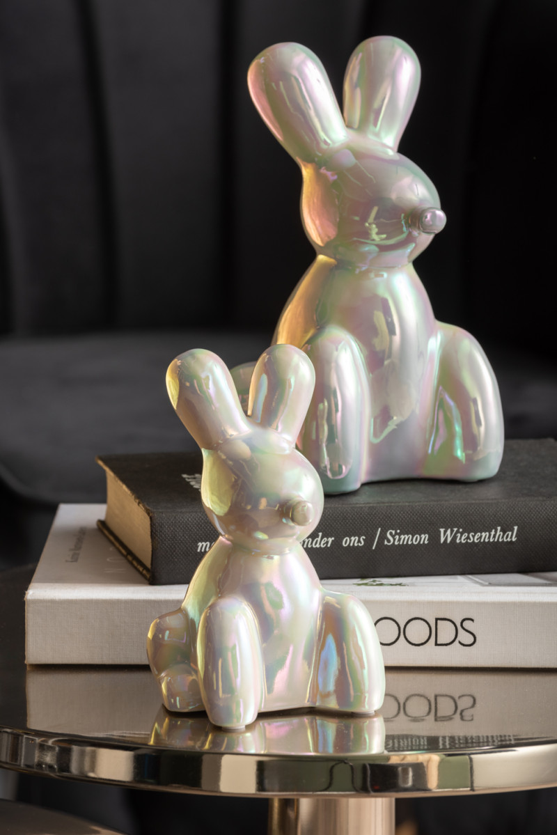Statue Balloon Bunny PT4228GR Jungle green plated